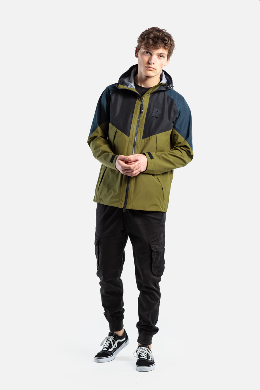 MODULAR TECH JACKET Olive / Black / Navy